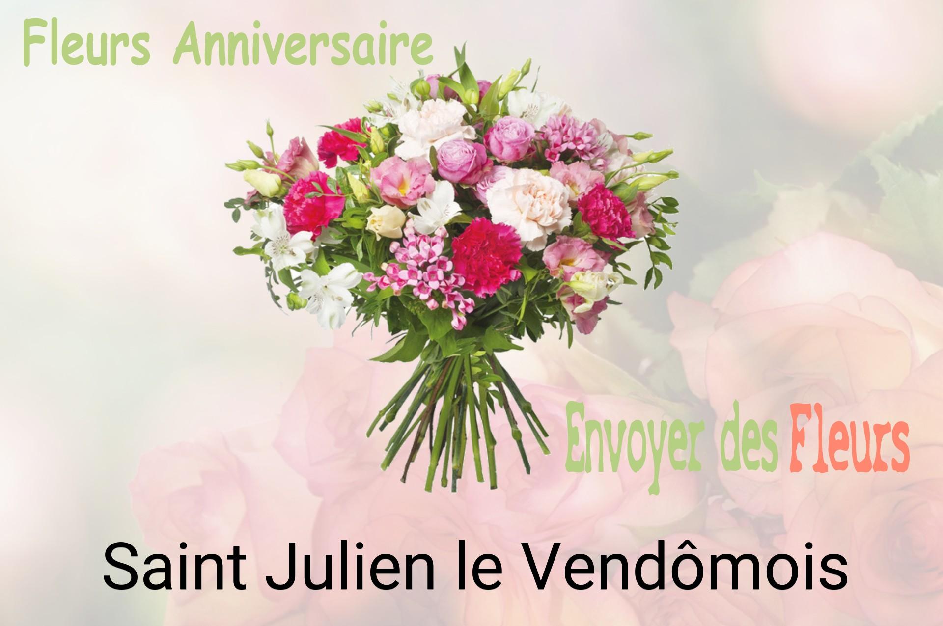 Bouquet de fleurs d’anniversaire livré à Saint-Julien-le-Vendômois