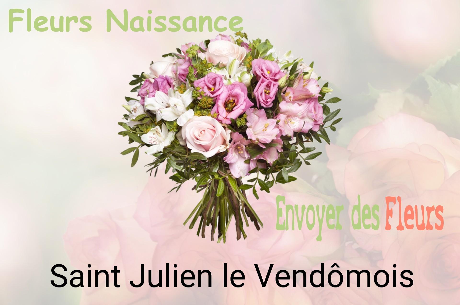 Bouquet de fleurs de naissance livré à Saint-Julien-le-Vendômois